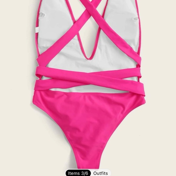 Shein Deep Plunge swimsuit - Picture 3 of 3